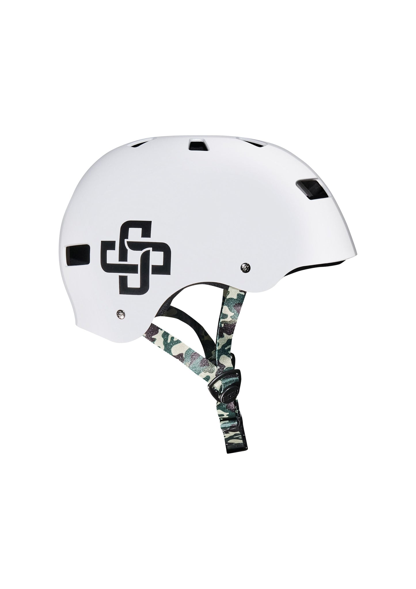 CAPACETE BRANCO FITA CAMUFLADA PRO BRILHO