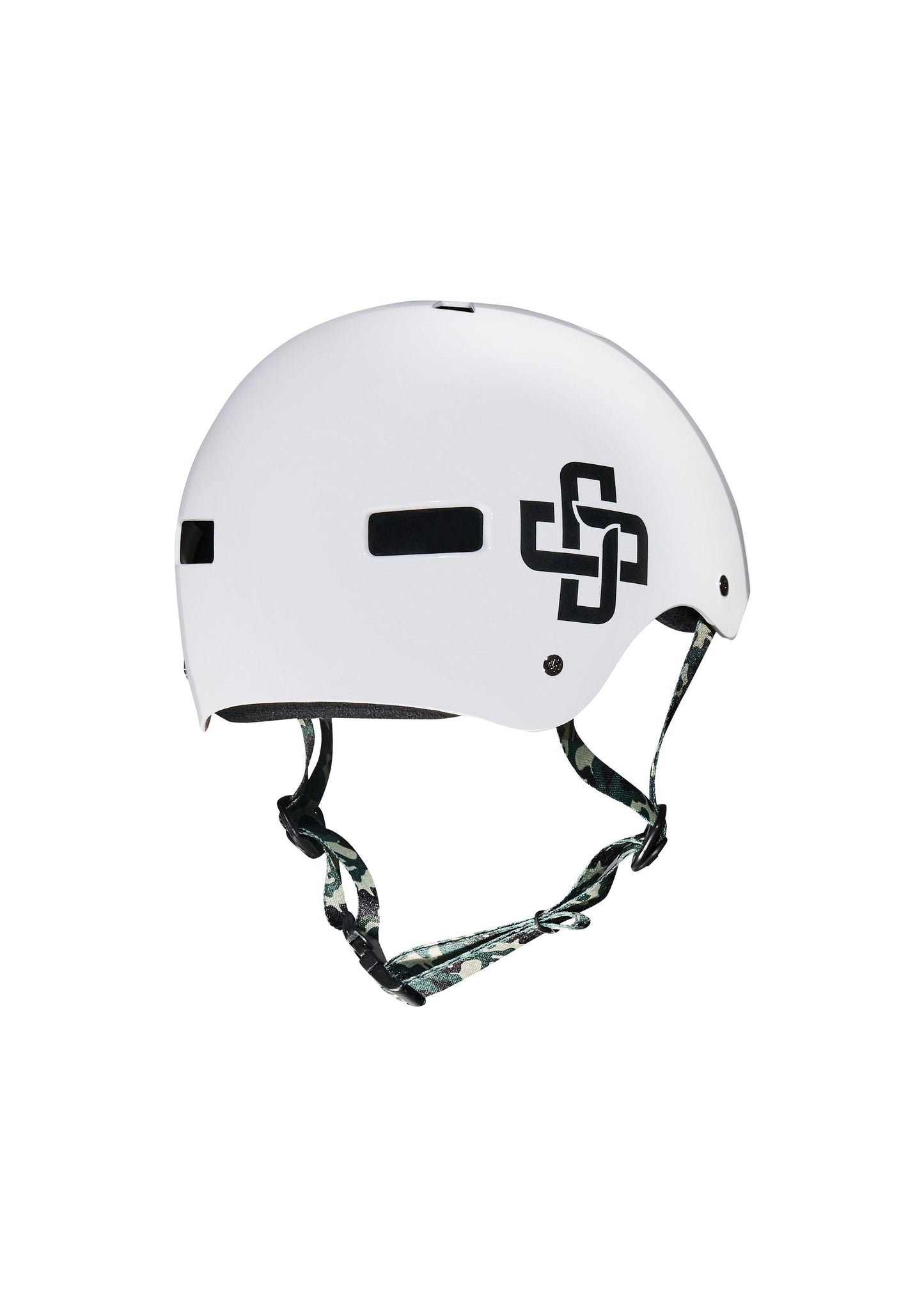CAPACETE BRANCO FITA CAMUFLADA PRO BRILHO