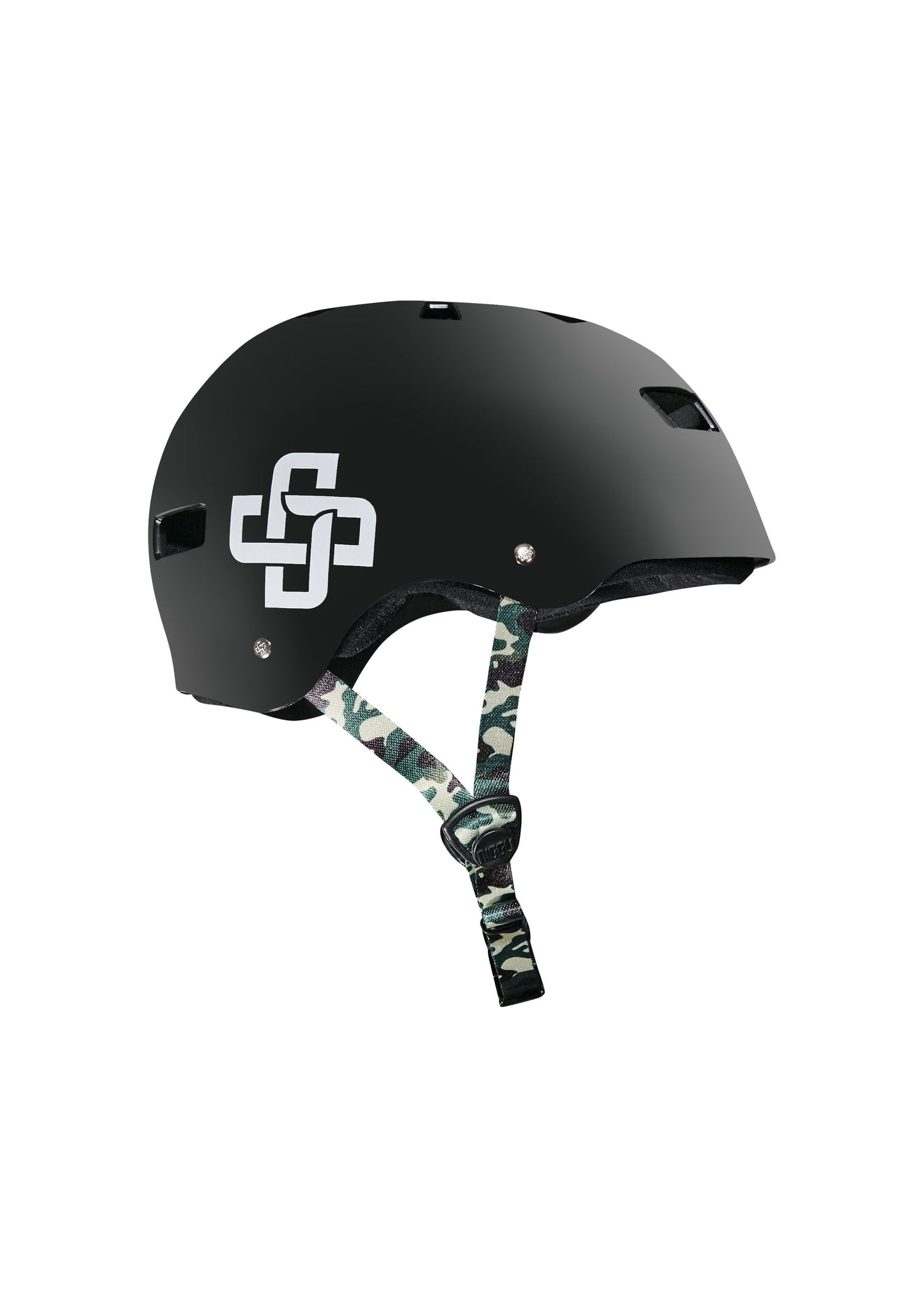 CAPACETE PRETO FITA CAMUFLADA PRO FOSCO