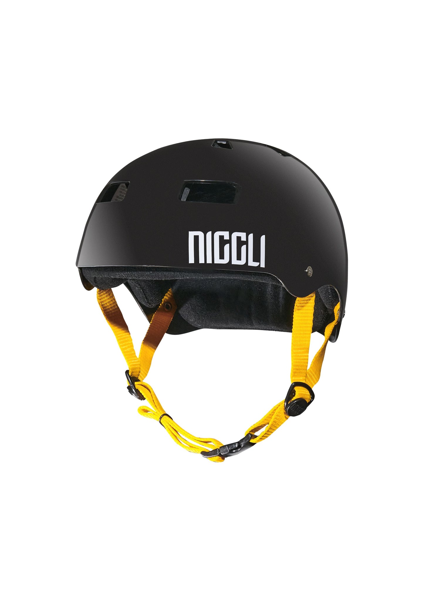 CAPACETE PRETO FITA AMARELA PRO BRILHO