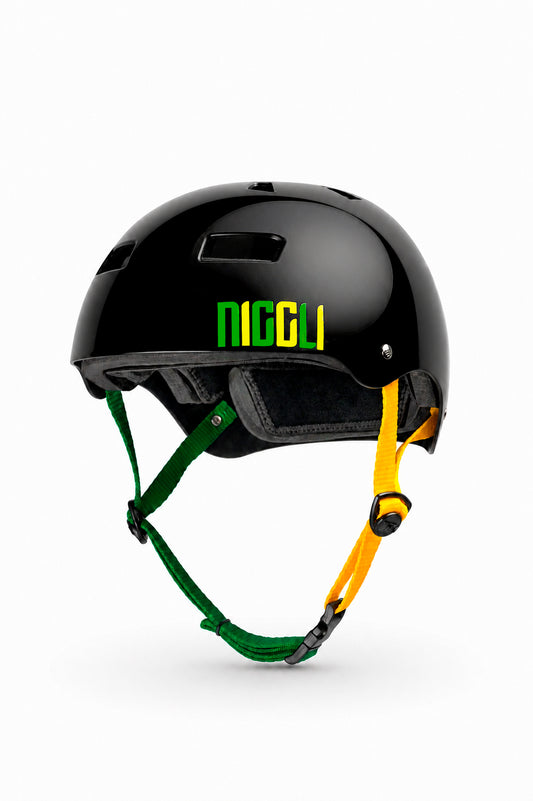 CAPACETE NIGGLI BRASIL PRETO BRILHO