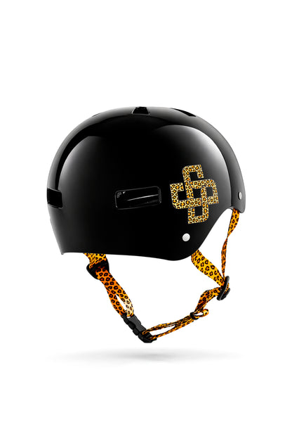CAPACETE PRETO ONÇA PRO BRILHO