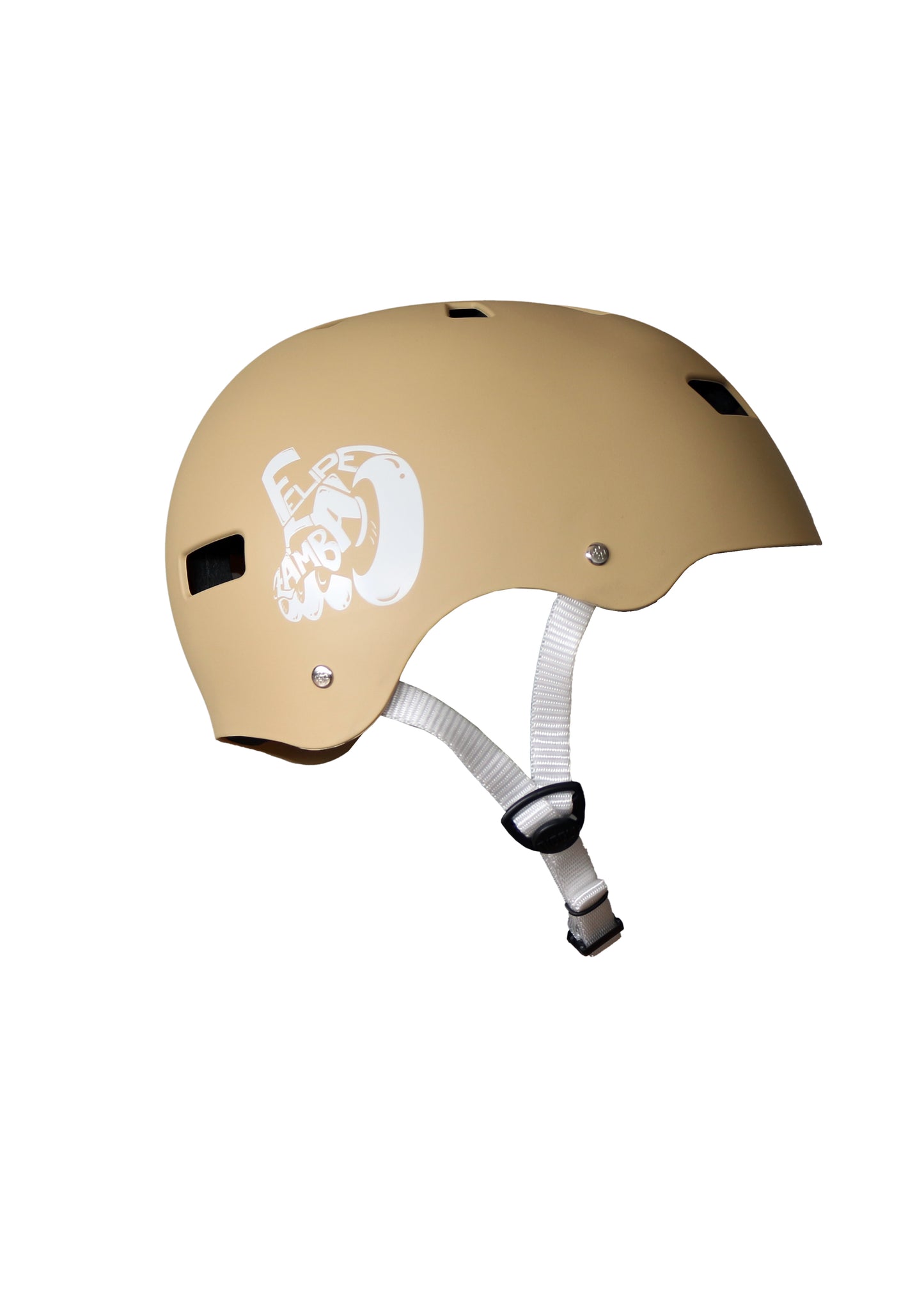 CAPACETE FELIPE ZAMBA PRO MODEL BEJE FOSCO